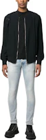 Lookbook BALMAIN FW22 男士中腰修身直筒休閒牛仔褲 藍色 YH0MG000DC57-6FC