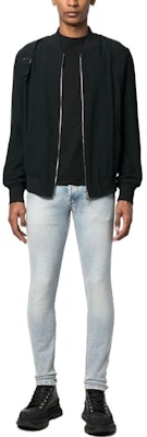 巴尔曼 FW22 男士蓝色中腰修身直筒休闲牛仔裤 YH0MG000DC57-6FC Lookbook 巴尔曼 FW22 男士蓝色中腰修身直筒休闲牛仔裤 YH0MG000DC57-6FC