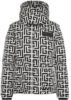 Balmain FW22 Monogram Hooded Puffer Jacket Black/White YH1TP081XB33-GFE Balmain FW22 Monogram Hooded Puffer Jacket Black/White YH1TP081XB33-GFE