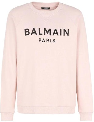 BALMAIN FW22 Pink Pullover Sweatshirt with Letter Logo Print YH1JQ005BB65-OFA Buy BALMAIN FW22 Pink Pullover Sweatshirt with Letter Logo Print YH1JQ005BB65-OFA