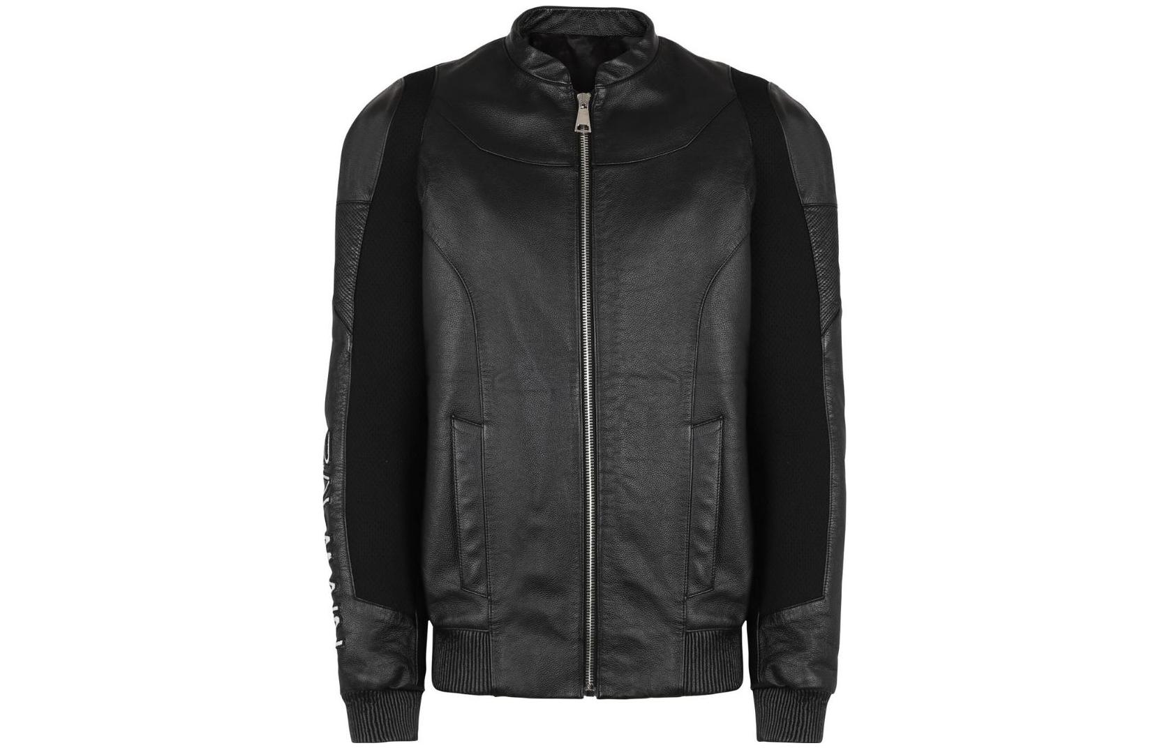 Balmain FW22 Solid Color Logo Print Jacket Black Outerwear YH0TH341LB880PA