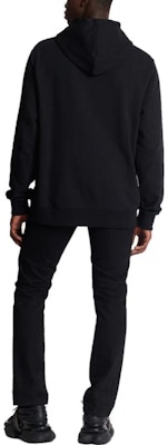 BALMAIN FW23 Black Hoodie with Solid Logo Patch. BH0JT047-JB53-0PA Purchase BALMAIN FW23 Black Hoodie with Solid Logo Patch. BH0JT047-JB53-0PA