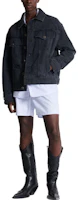 Lookbook BALMAIN FW23 Distressed Denim Jacket Black Textile Outerwear CH1TC300-DD95-0PC