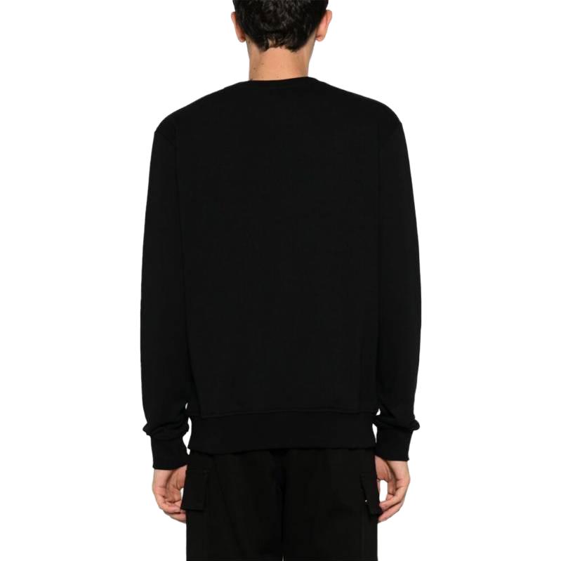 Shop 巴爾曼 FW23 圖案LOGO印花黑色長袖圓領衛衣 男款 CH1JQ040-GD30-EDK