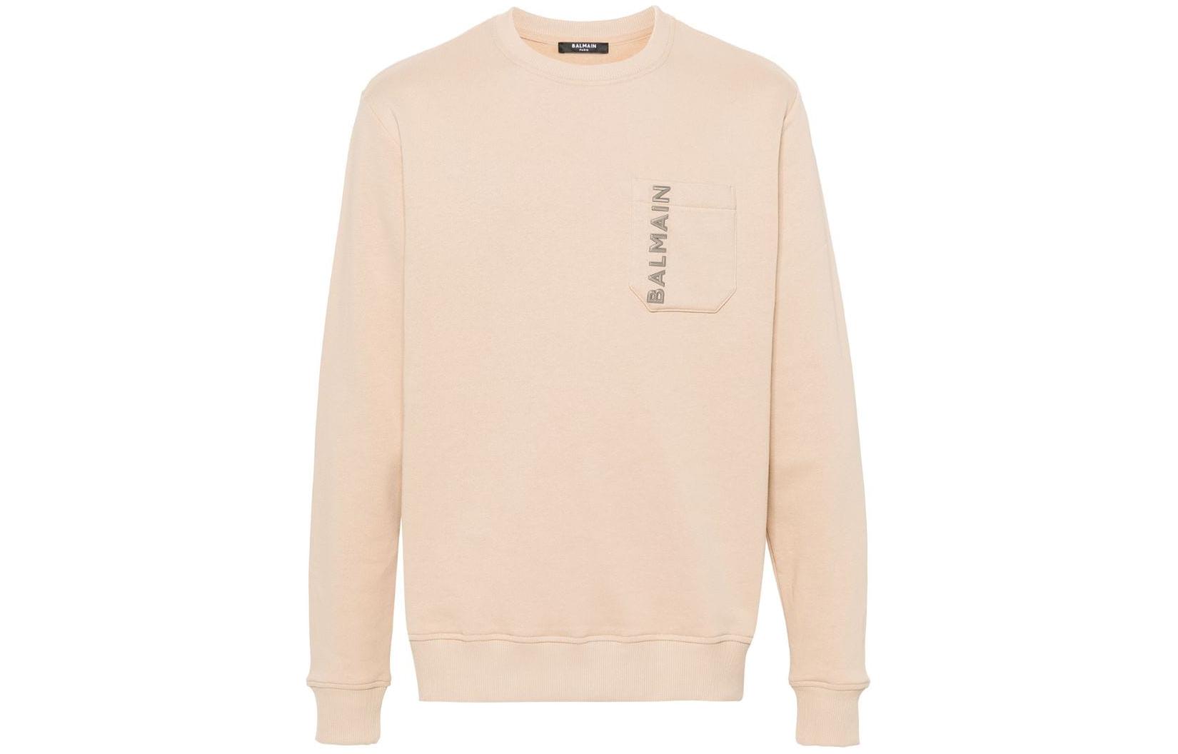 Balmain FW23 Letter Logo Oversized Sweatshirt Men’s Light Beige CH1JS105-BC61-GQQ