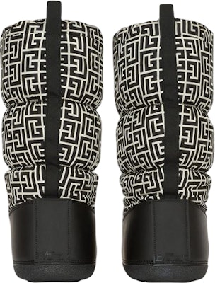 Balmain High-Top Quilted Nylon and Leather 'Ivory Black' WM4TA287TNMLGFE Lookbook Balmain High-Top Quilted Nylon and Leather 'Ivory Black' WM4TA287TNMLGFE