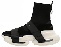 Balmain High-Top Slip-On 'Black White' XM1VH229TKUDEAB Balmain High-Top Slip-On 'Black White' XM1VH229TKUDEAB