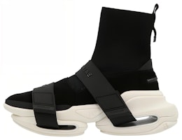 Balmain High-Top Slip-On 'Black White' XM1VH229TKUDEAB Balmain High-Top Slip-On 'Black White' XM1VH229TKUDEAB
