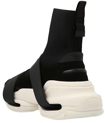 Balmain High-Top Slip-On 'Black White' XM1VH229TKUDEAB Lookbook Balmain High-Top Slip-On 'Black White' XM1VH229TKUDEAB