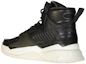 Shop Balmain High-Top Sneaker 'Black Leather Logo' UM1C230CTW0PA