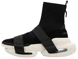 Balmain High-Top Slip-On 'Black White' XM1VH229TKUDEAB Balmain High-Top Slip-On 'Black White' XM1VH229TKUDEAB