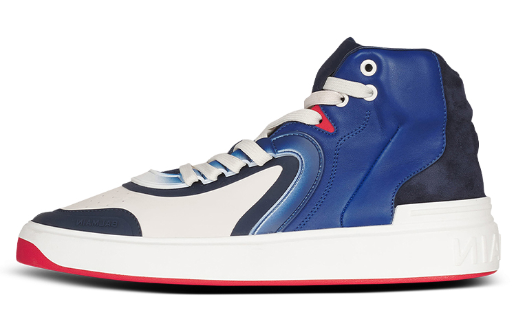 Balmain High-Top Sneaker 'Blue and White'