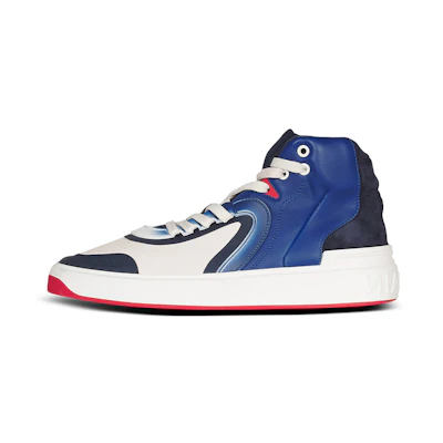 Balmain High-Top Sneaker 'Blue and White'