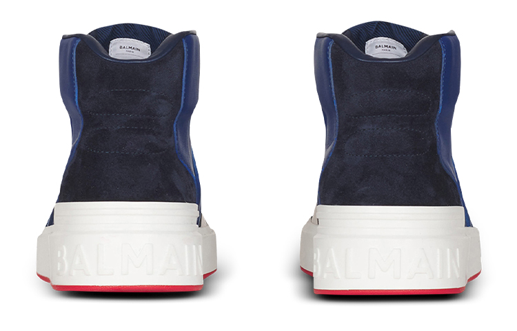 Balmain High-Top Sneaker 'Blue and White' 圖 4