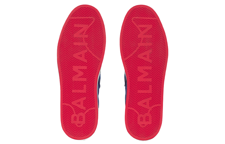 Balmain High-Top Sneaker 'Blue and White' 圖 5