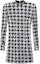 Buy BALMAIN 千鳥格紋修身長袖連衣裙 黑色 SS22 YF1R8162JD45EAB