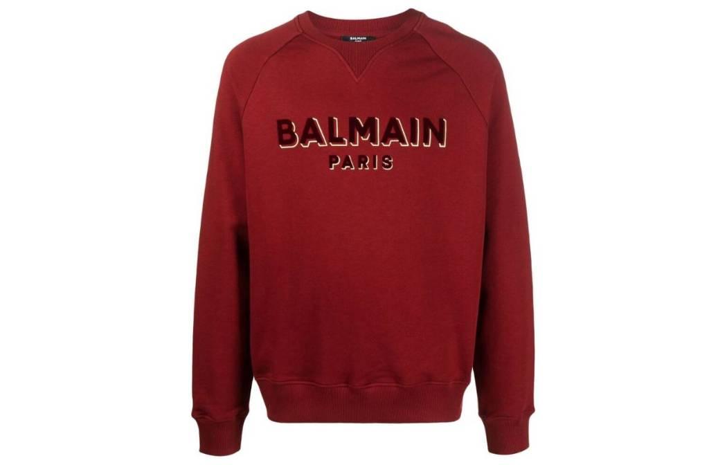 Balmain Kids Boys' Red Soft Comfortable Casual Sweatshirt BH1JQ005BB99MDQ