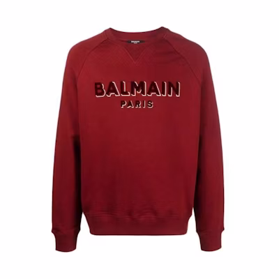 Balmain Kids Boys' Red Soft Comfortable Casual Sweatshirt BH1JQ005BB99MDQ