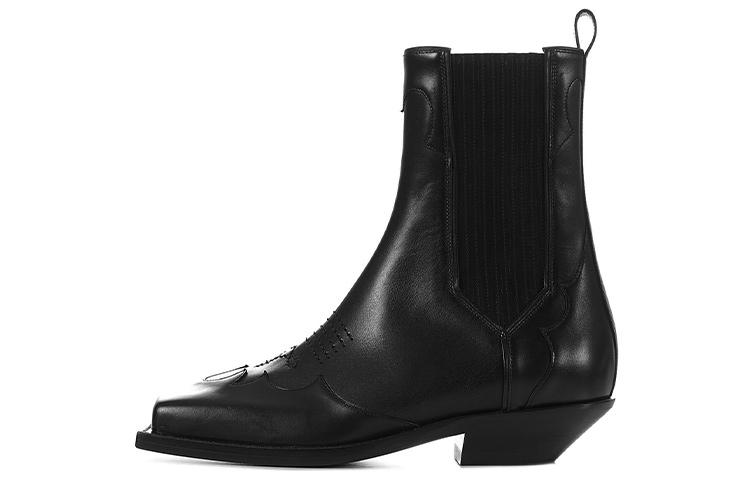 Buy Balmain Leather Ankle Boots 'Black Shock-Absorbent Wrap' WM1TA269LGDT0PA
