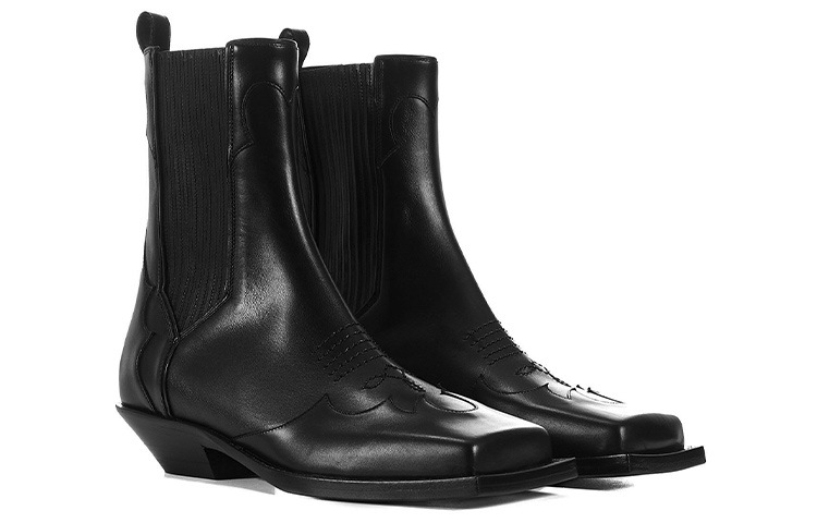 Balmain Leather Ankle Boots 'Black Shock-Absorbent Wrap' 圖 2