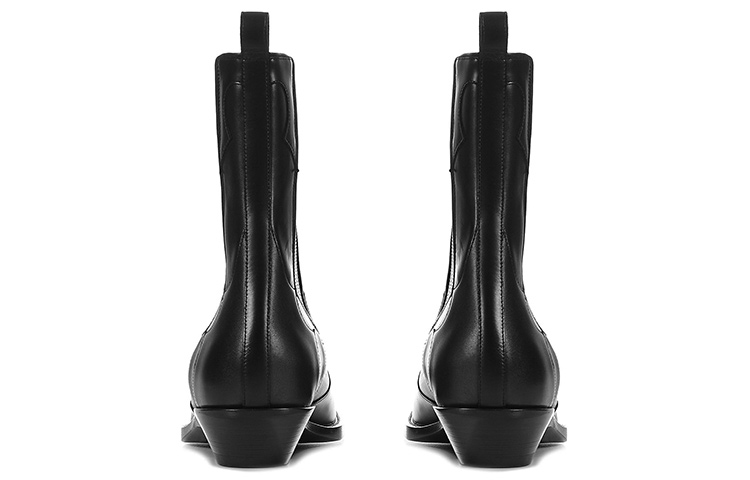 Balmain Leather Ankle Boots 'Black Shock-Absorbent Wrap' 圖 3