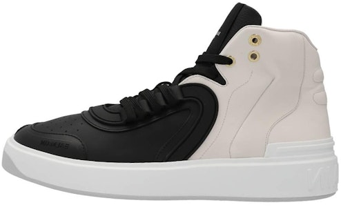 발망 블랙&화이트 가죽 레이스업 XM0VG293LCLDGAB Buy 발망 블랙&화이트 가죽 레이스업 XM0VG293LCLDGAB