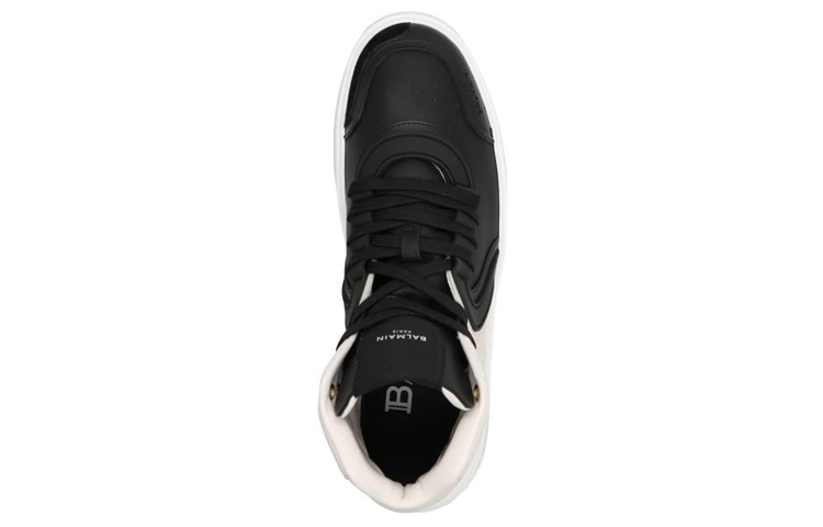 Lookbook Balmain Kulit Lace-Up 'Hitam Putih' XM0VG293LCLDGAB