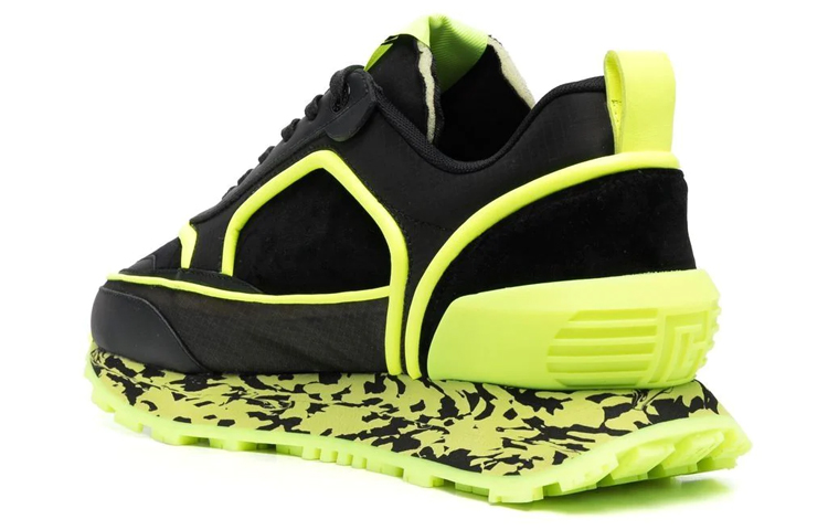 Balmain Leather Low-Top 'Black Green' 圖 3