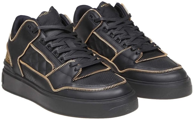 Balmain Leather Low-Top Lace-Up 'Black Fashion' AM1VI304LRTZEAD Order Balmain Leather Low-Top Lace-Up 'Black Fashion' AM1VI304LRTZEAD