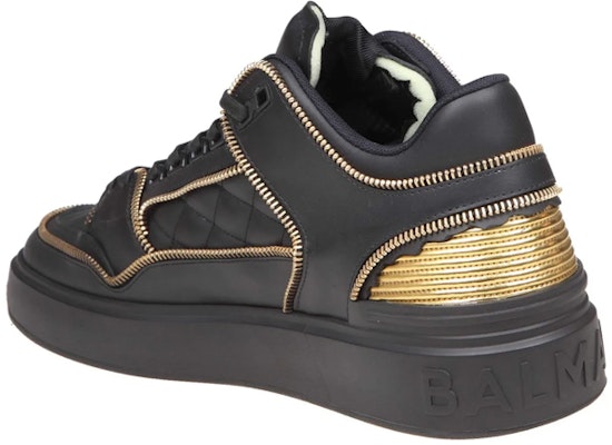 Balmain Leather Low-Top Lace-Up 'Black Fashion' AM1VI304LRTZEAD Shop Balmain Leather Low-Top Lace-Up 'Black Fashion' AM1VI304LRTZEAD