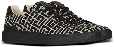 발망 블랙 레이스업 가죽 로우탑 (Balmain Black Lace-up Leather Low-top) AM1VI288TJCMEDK Order 발망 블랙 레이스업 가죽 로우탑 (Balmain Black Lace-up Leather Low-top) AM1VI288TJCMEDK