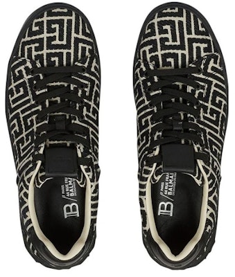 Balmain Leather Low-Top 'Black Lace-Up' AM1VI288TJCMEDK Lookbook Balmain Leather Low-Top 'Black Lace-Up' AM1VI288TJCMEDK