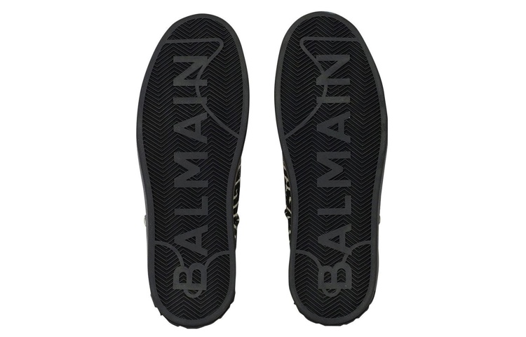 Purchase 발망 블랙 레이스업 가죽 로우탑 (Balmain Black Lace-up Leather Low-top) AM1VI288TJCMEDK