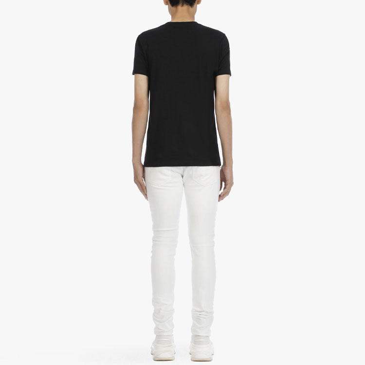 Details for BALMAIN 黑色字母印花圓領T恤 VH1EF000-B029-0PA