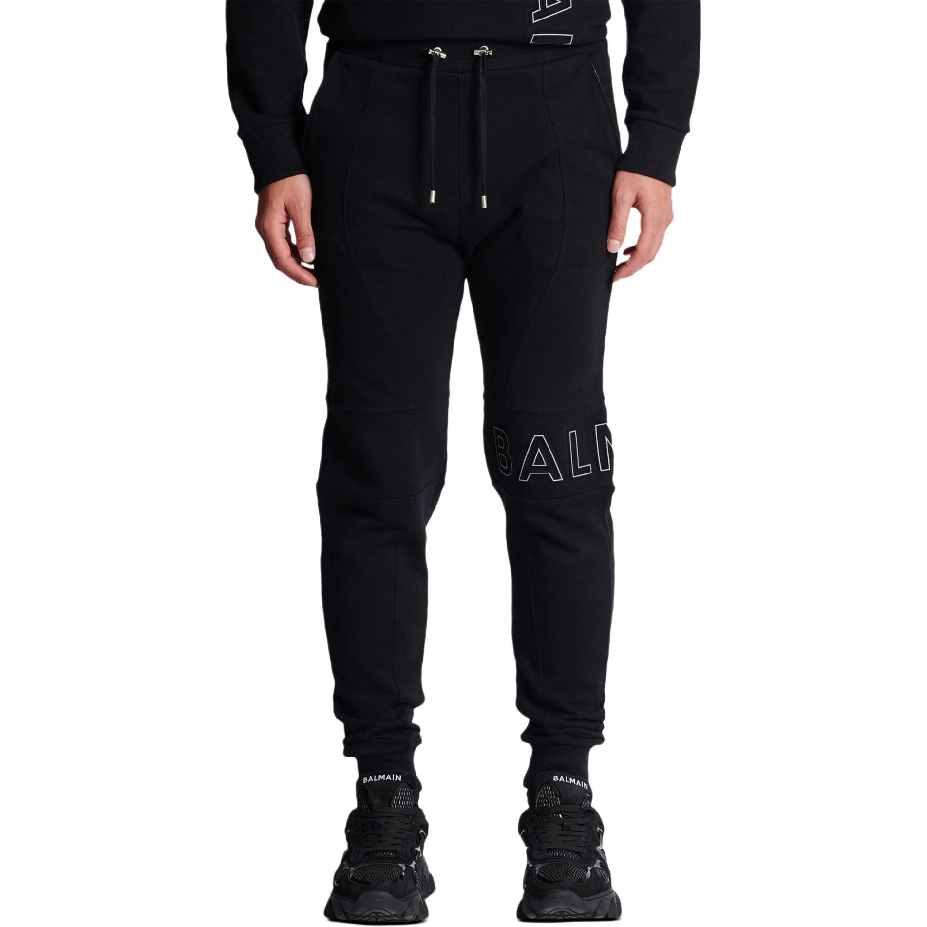 Details for 발망 레터 프린트 니트 조거 팬츠 드로스트링 블랙 CH1OB235-BC22-EBP