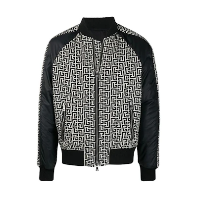 Balmain Logo Bomber Jacket Men’s Black WH0TF014-I687-GFE