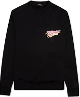 Balmain Logo Print Black Crewneck Sweatshirt Casual Wear VH1JQ010G040-0PA Balmain Logo Print Black Crewneck Sweatshirt Casual Wear VH1JQ010G040-0PA