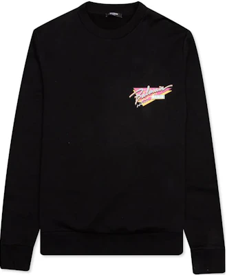 Balmain Logo Print Black Crewneck Sweatshirt Casual Wear VH1JQ010G040-0PA Buy Balmain Logo Print Black Crewneck Sweatshirt Casual Wear VH1JQ010G040-0PA