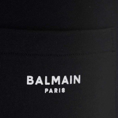 巴尔曼标志黑色休闲裤 WH1OB000-B071-EAB Details for 巴尔曼标志黑色休闲裤 WH1OB000-B071-EAB