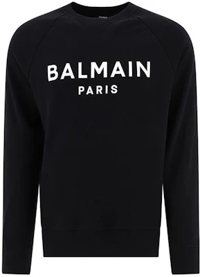 Balmain Loose Fit Letter Print Crewneck Sweatshirt Black Men’s BH1JQ005BB65-EAB Buy Balmain Loose Fit Letter Print Crewneck Sweatshirt Black Men’s BH1JQ005BB65-EAB