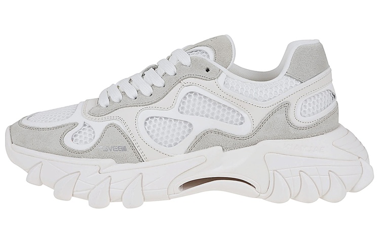 Balmain Low-Top 'White Leather Lace-Up'