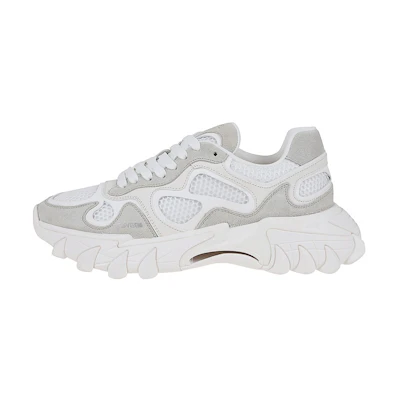 Balmain Low-Top 'White Leather Lace-Up'