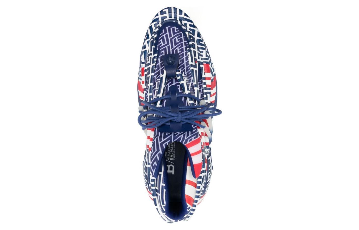 Balmain Low-Top Sneaker 'Blue Red Unicorn' 圖 4