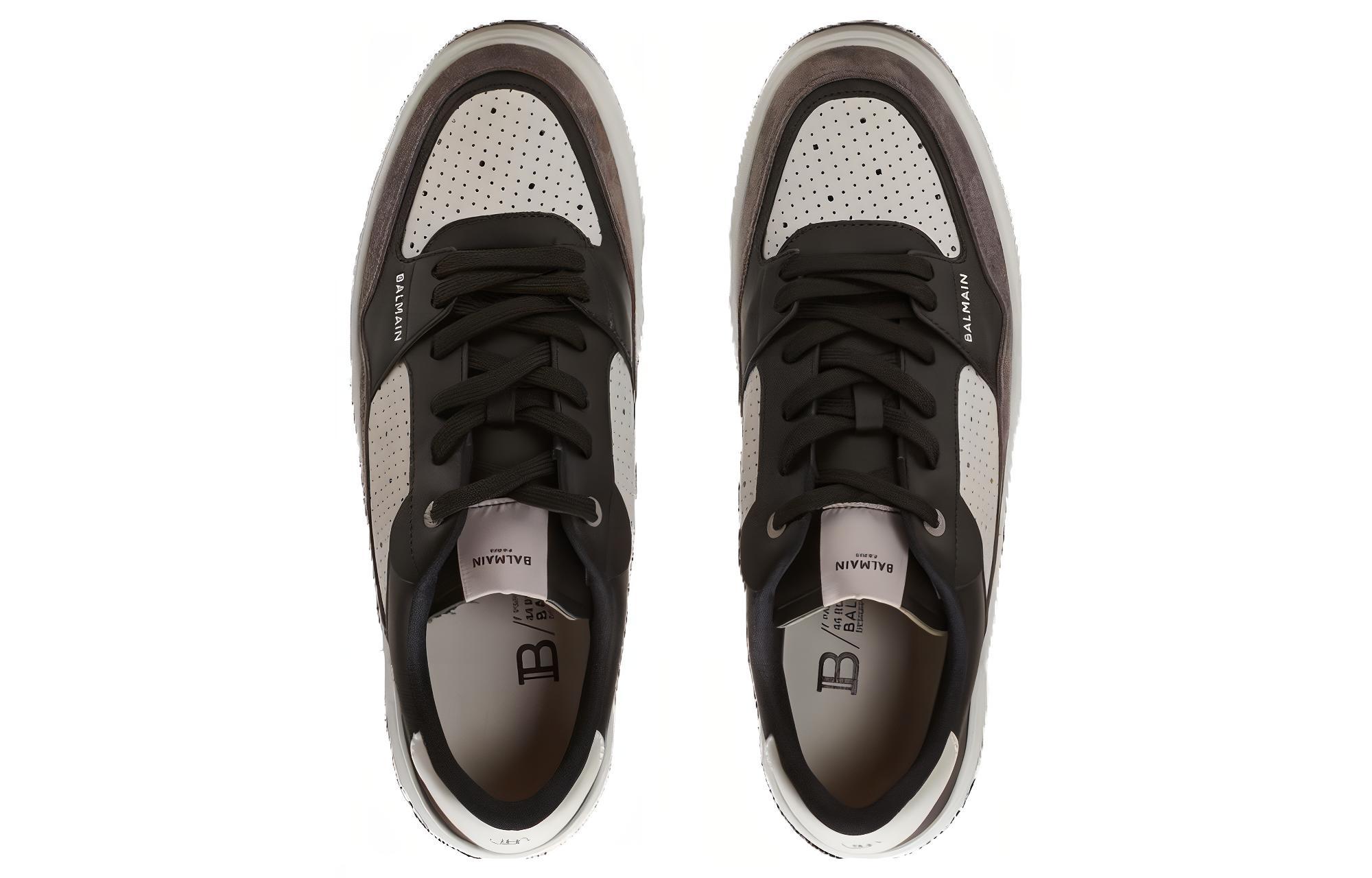 Balmain Low-Top Sneakers 'Black Suede' 圖 4