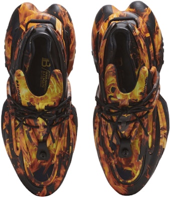 Balmain Low 'Unicorn Flame Print Orange' AM0VJ309KOCKEFB Lookbook Balmain Low 'Unicorn Flame Print Orange' AM0VJ309KOCKEFB