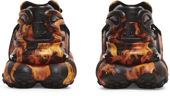Balmain Low 'Unicorn Flame Print Orange' AM0VJ309KOCKEFB Shop Balmain Low 'Unicorn Flame Print Orange' AM0VJ309KOCKEFB