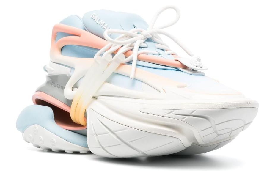 Order Balmain Zapatillas Bajas Cordones 'Blanco Azul Rosa' AM0VJ309KNCGGMO