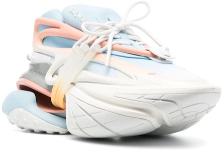 발망 로우탑 레이스업 '화이트 블루 핑크' AM0VJ309KNCGGMO Order 발망 로우탑 레이스업 '화이트 블루 핑크' AM0VJ309KNCGGMO