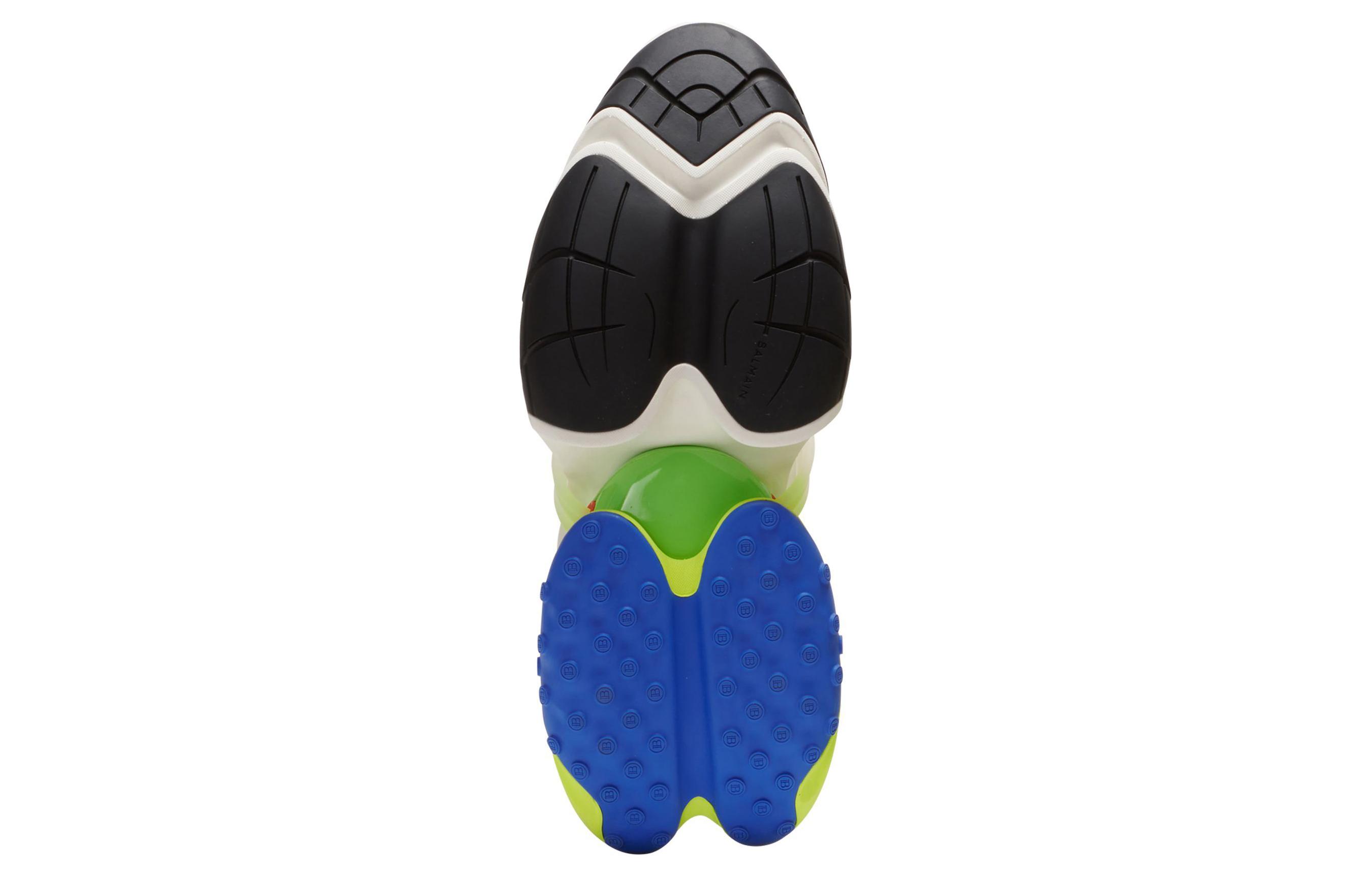 Balmain Low Top Leather Sneakers 'Multicolor' 圖 6