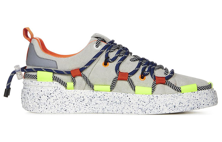 Balmain Low-Top Sneaker 'Grey Leather' 圖 2